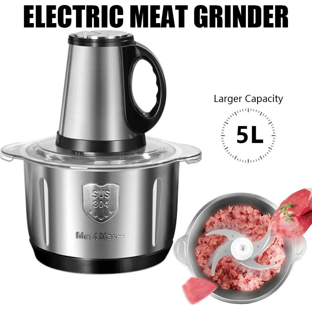 5L Electric Meat Grinder, Blender Food Chopper