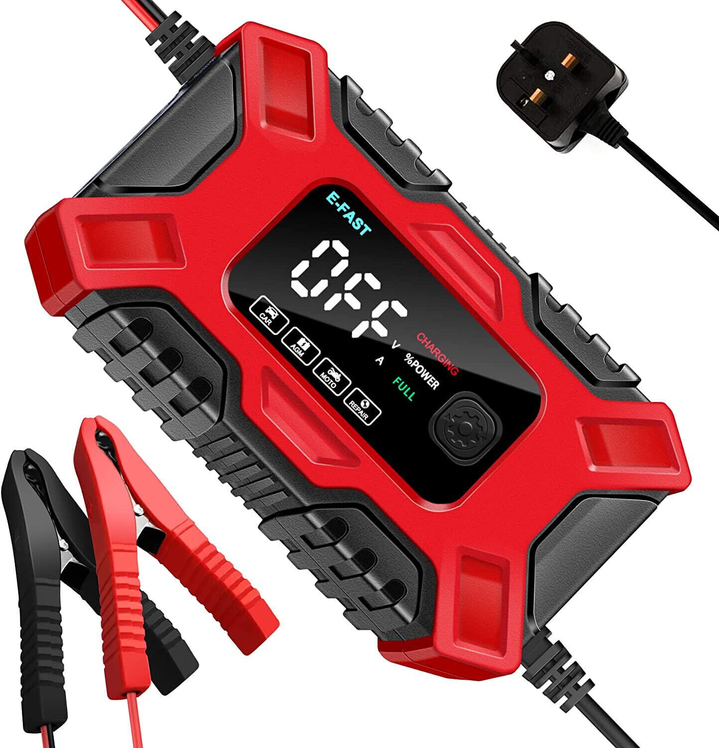 Smart Car Battery Charger Intelligent Pulse Repair Motor Battery AGM & GEL12V & 6A