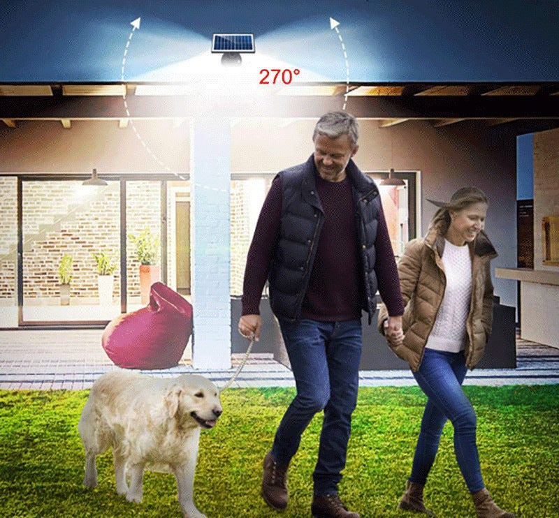 74 LED Three Head Lamp Outdoor Solar, Household Human Body Induction Lighting